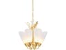 Forest Glen 6-Light Vintage Gold Leaf Chandelier