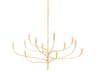 Labra 12-Light Vintage Gold Leaf Chandelier