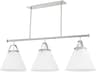 Aldridge 3-Light Polished Nickel Island Pendant