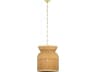 Parkchester 1-Light Aged Brass Cylinder Pendant