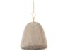 Reina 1-Light Gold Leaf Gray Bell Pendant