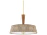 George 3-Light Aged Brass Pendant