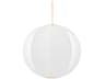 Jupiter 2-Light Aged Brass White Globe Pendant