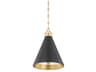 Osterley 1-Light Aged Brass Antique Distressed Bronze Mini Pendant