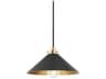 Clivedon 1-Light Aged Brass Mini Pendant