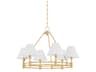 Howard 6-Light Aged Brass Candelabra Chandelier