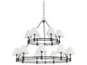 Howard 15-Light Aged Brass Distressed Bronze Candelabra Chandelier