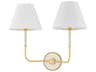 Wedgewood 2-Light Gold Wall Sconce