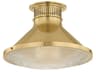 Highclere 1-Light Aged Brass Flush Mount
