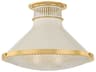 Highclere 1-Light Off White Flush Mount