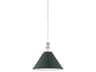 Painted No. 2 1-Light Polished Nickel Soft Studio Green Pendant