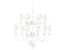 Windsor 12-Light White Plaster Empire Chandelier