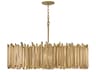Roca 8-Light Burnished Gold LED Pendant