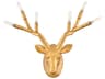 Stag 6-Light Distressed Brass Wall Sconce