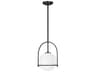Somerset 1-Light Black Glass Globe Mini Pendant