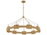 Raffi 1-Light Burnished Gold LED Round Pendant