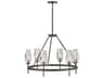 Ana 6-Light Black Oxide Crystal Candelabra Chandelier