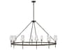 Ana 12-Light Black Oxide Candelabra Chandelier