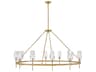 Ana 12-Light Heritage Brass Candelabra Chandelier
