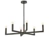 Ezra 6-Light Black Oxide Candelabra Chandelier