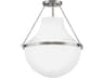 Collins 1-Light Polished Nickel Semi Flush Mount