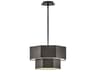 Facet 5-Light Black Oxide Tiered Chandelier