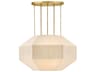 Lyla 4-Light Lacquered Brass Geometric Chandelier