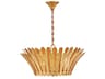 Reina 3-Light Distressed Brass Chandelier