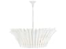 Reina 8-Light Textured Plaster White Chandelier