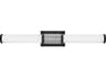 Zevi Black Chrome Glass LED Vanity Light