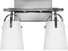 Foster 2-Light Chrome Vanity Light