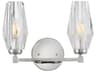 Ana 2-Light Polished Nickel Vanity Light