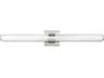 Aiden Polished Nickel Glass LED Vanity Light