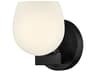 Mae 1-Light Black Wall Sconce