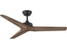 Chisel 52 Inch Ceiling Fan in Matte Black Modern