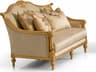 009 Beige Velvet Upholstered Loveseat