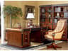 E-10 Brown Hardwood Executive Desk