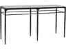 Channing Rectangular Marble Gilded Dark Bronze Emperador Grey Console Table