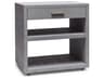 Livia 1-Drawer Gray Chest Nightstand