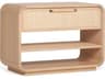 Marsh 1-Drawer Natural Oak Wood Nightstand