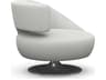 Isabella Swivel White Accent Chair