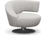 Isabella Swivel Gray Accent Chair