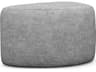 Carlisle Feather Gray Upholstered Ottoman