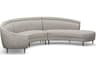 Capri Gray Upholstered Sectional Sofa