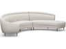 Capri Cream Upholstered Sectional Sofa