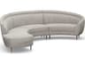 Capri Gray Upholstered Sectional Sofa