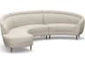 Capri Beige Upholstered Sectional Sofa