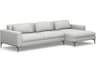 Izzy Beige Upholstered Sectional Sofa