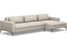 Izzy Beige Upholstered Sectional Sofa