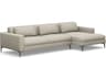 Izzy Beige Upholstered Sectional Sofa
